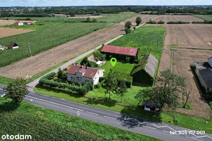 Siedlisko (dom+budynki gos.), 1 ha ziemi na Kujawach, blisko jeziora
