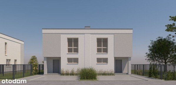 Nowoczesny dom w zabudowie bliźniaczej