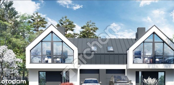 Nowoczesny bliżniak piękne przeszklenia, stan dewe