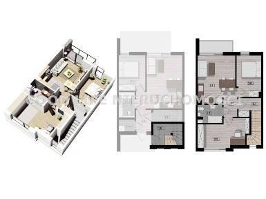 Mieszkania 58 m2 - 3 pokoje Drabinianka