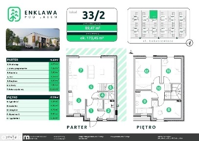 Enklawa pod lasem - 35/2, ogród, 2 miejsca postojowe, 4 pokoje