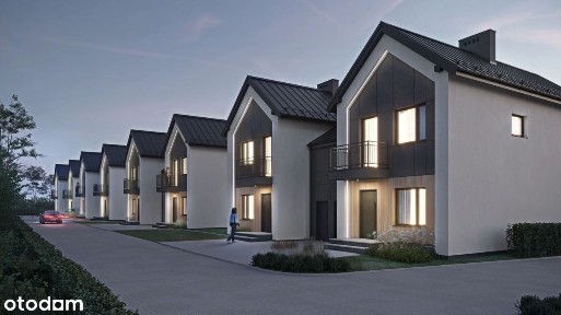 Nowoczesny dom w zabudowie bliźniaczej - 106,65 m²Rzochowska