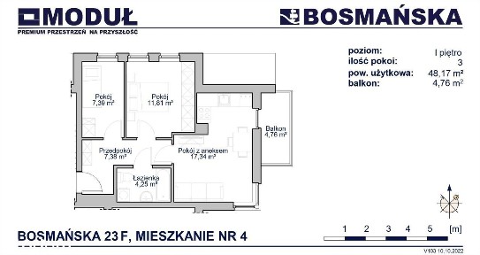 Przystań Bosmańska 3 pokojowe F2
