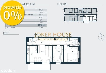 Mieszkanie 63m2 / 3 pokoje / Oddanie Styczeń 2025!