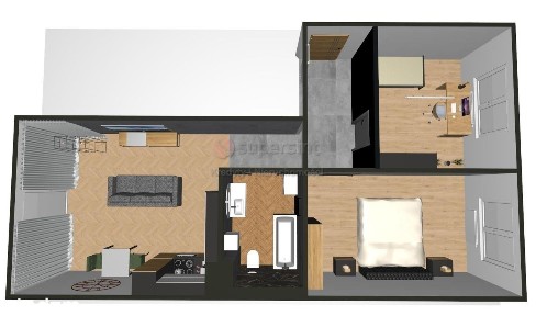 2-pok. mieszkanie na parterze z tarasem