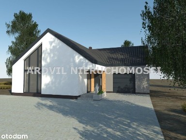 Parterowy dom duża działka