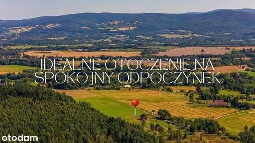 Przytulny dom przy lesie we wsi Giebułtówek. Widok na Świeradów Zdrój.