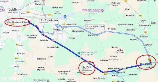 Siedlisko na działce 99a 20 minut od Lublina.