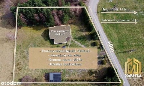 Dom w pięknej okolicy otoczony lasami i natura w super cenie.