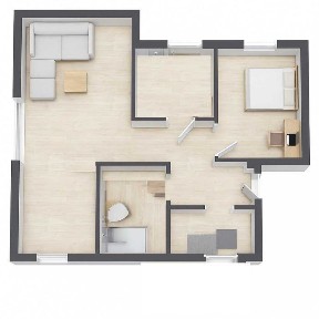 Ostatni Narożny Apartament Piętro z Dużym Tarasem,3 Pokoje, Centrum