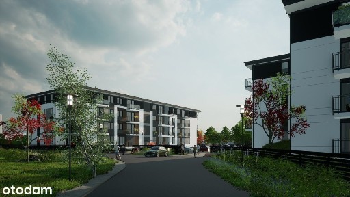 Mieszkanie 42,9 m² na parterze z balkonem i miejscem parkingowym