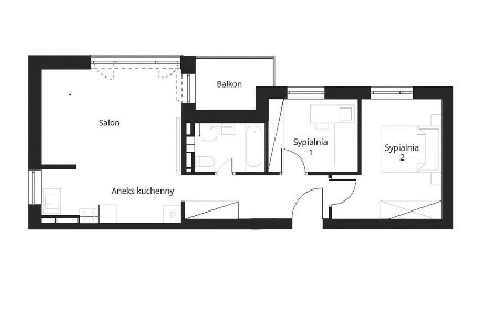 3-pokojowe mieszkanie 55,6 m² | Osiedle Promienne - Bielsko-Biała