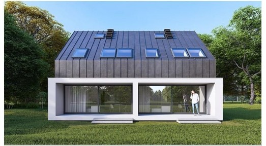 Nowoczesny energooszczędny Dom w zabudowie bliźniaczej Żnin Polecam