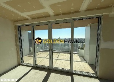 Apartament z widokiem na Szczecin, dużym tarasem o