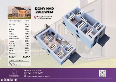 Mieszkanie 86,57 m2 nad ZALEWEM KLUCZBORSKIM