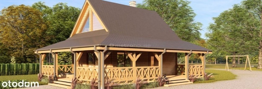 Drewniany Dom W Jerzyskach Z Balią 80M