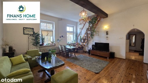 Dwupoziomowe mieszkanie Grodków kamienica 124m