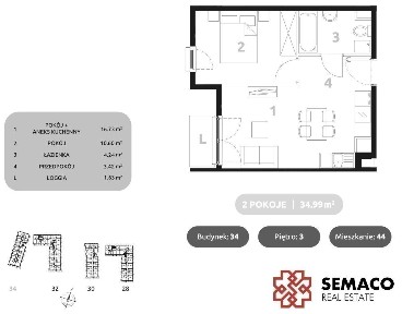 Promocja| 2 pokojowe | 35.27 m2 | Gotowe!
