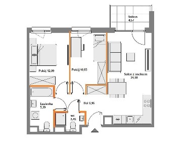 Fajne mieszkanie w dobrej cenie! * 3 pokoje * 55 m² * 0% PROWIZJI