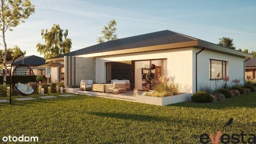 Parterowy bliźniak/prywatna plaża otoczona lasami