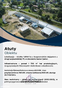 Kompleks przemysłowy 1590m2* 1,8 ha przy Dw171