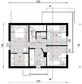 Dom Kanadyjski • Stan Surowy Zamknięty • 94,47 m2