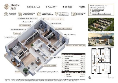 Binków Park - Apartament - taras - H2 - 3 pokoje