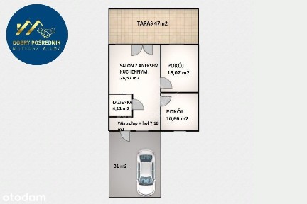 Centrum | 3 Pokoje | miejsce parkingowe