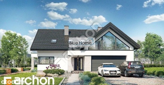 Dom nowoczesny projekt stan surowy zamknięty