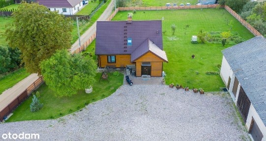 Siedlisko, dom 136m2 z bala, budynki, blisko miasta, 1,2ha.