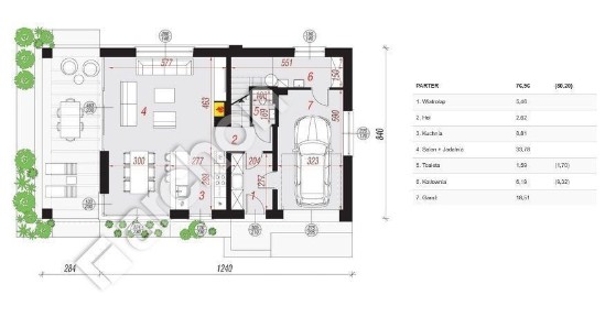 Piętrowy dom w cichym miejscu na końcu drogi