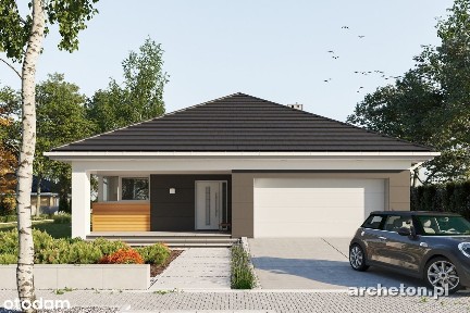 Nowoczesny Dom w Dobrczu - 152,93 m² | Garaż 2-stanowiskowy