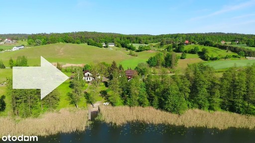 Piękny dom z pomostem nad Jeziorem Górznieńskim