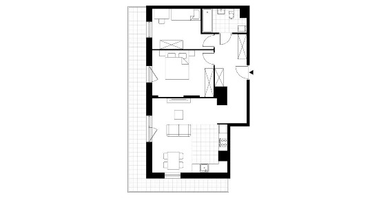 3-pokojowe mieszkanie 63m2 + taras Bezpośrednio