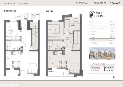 PROMOCJA ! - 3 POKOJE 51,37 m², SKRAJNE, BALKON, WŁASNE MIEJ. PARKING.