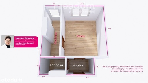 Kawalerka 26,2 m², parter, Stalowa Wola
