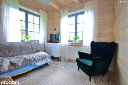 Dom całoroczny z bali nad jeziorem Grabniak