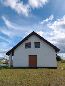 Dom jednnorodzinny z garażem w bryle, do wykończenie, Rychwał, Konin