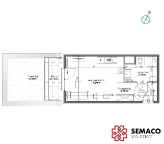 Prądnik Biały/1 pokój z ogródkiem/od dewelopera/