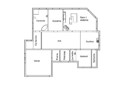 Nowoczesny dom z możliwością adaptacji strychu.