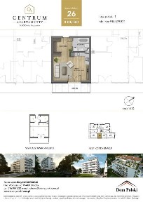 Nowe mieszkanie 31 m2 - 2 piętro, centrum Olecka !