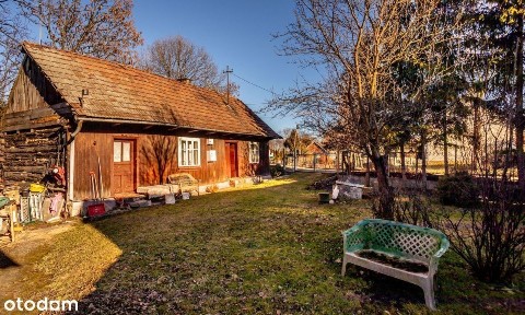 Drewniany dom ze stodołą w Krzeczowie - 5 min A4
