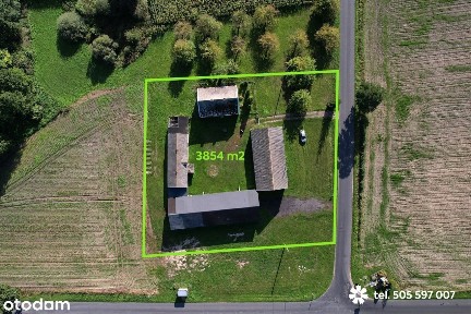 Na sprzedaż dom na wsi z działką 3854 m2 - 5 km do Lipna.