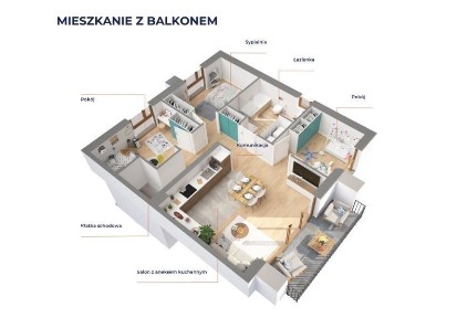 4 pokoje Kiełczówek | balkon | poddasze | blisko zieleni| NOWA CENA
