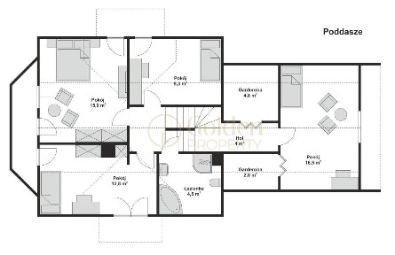 Przestronny dom, 5 sypialni, 950m2 działka, garaż