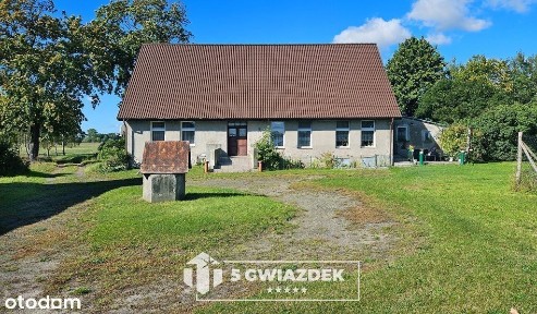 Siedlisko 4,89 ha blisko jeziora • Dom • Bud. gosp