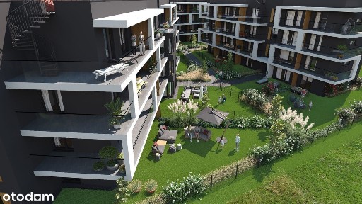 3 pokoje z dużym ogródkiem - cisza i zieleń na nowoczesnym osiedlu