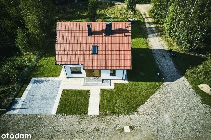 Dom jednorodz. do wykończenia w środku, k Suwałk, przy jez. Szelment