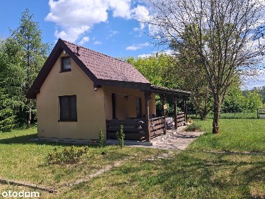 Nowy dom 50 m2 na działce 9500 m2 z własnym oczkiem wodnym k/Przysuchy