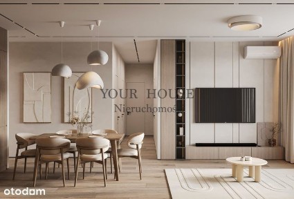 Nowoczesne 3-pokojowe mieszkanie z balkonem i 2 łazienkami